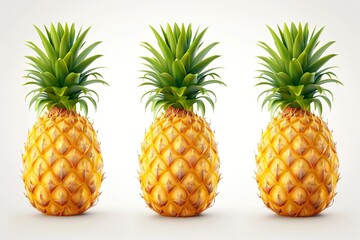 set of pineapple