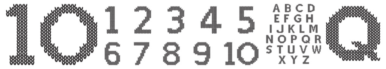 Number set vector font alphabet, modern dynamic flat design with brilliant colorful for your unique elements design ; logo, corporate identity, application, creative poster & more