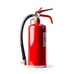 Fire extinguisher on a white background 