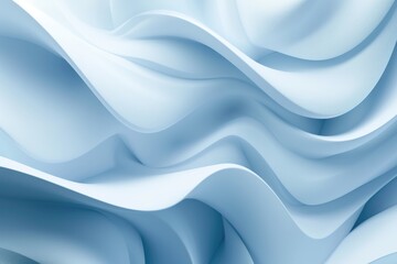 Obraz premium Serene Blue Silk Fluidity