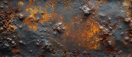 Illustrative background texture of corrosive metal rust for presentation on corrosion.