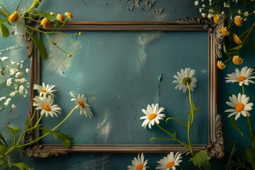white daisies with yellow centers combination of a rustic frame and delicate flowers
