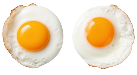 Breakfast Fried eggs Isolated on a transparent background, png