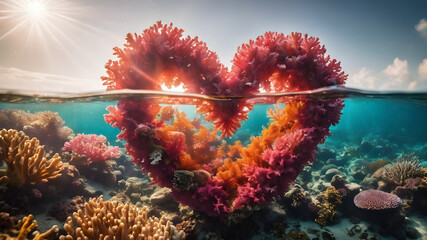 coral reef in aquarium - obrazy, fototapety, plakaty