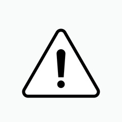 Exclamation Mark. Danger Icon. Warning Symbol - Vector Logo Template.
