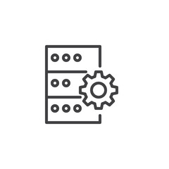Database Management line icon