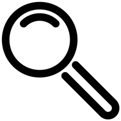 Searching vector outline icon - obrazy, fototapety, plakaty