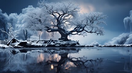 The world transformed into a winter paradise, as snow falls gently on the ground. The HD camera focuses on the mesmerizing play of light on each snowflake, creating a mind-blowing view