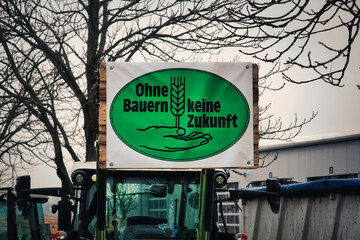 Farmer Protests - Demo - Bauern - Background  - Landwirte - Germany - Deutschland - Europa -...