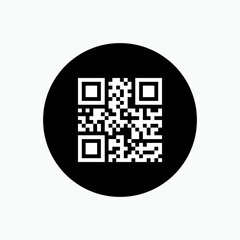 QR Code Reader. Identification Technology Symbol  - Vector. 