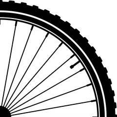 Bike Bicycle wheel vector icon. Bicycle Wheel Logo Template Design. Bicycle wheel symbol. Bike rubber. Mountain tyre. Valve. Fitness cycle. Motor Bike. Vector.
