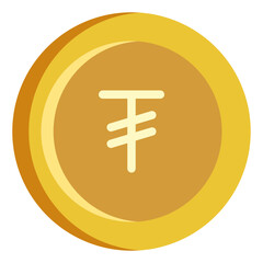  Tugrik, Coin, Money, Flat Icon