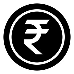  Rupee, Coin, Money, Glyph Icon