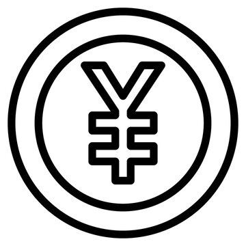 recommend clip art:  Yen, Coin, Money, Outline Icon