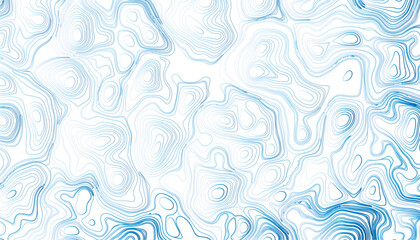 Geometric vector pattern for spring summer. Colorful blue topographic contour line pattern background.