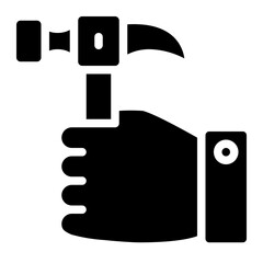  assembly, manual, hammer, construction, hand, tools  Solid Icon