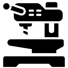  drilling machine, drill, factory, industry, equipment, electronics, industrial, machine Solid Icon