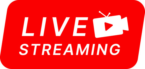 live streaming label icon