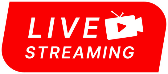 live streaming label icon