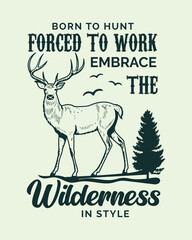 Hunting outdoor T-Shirt Design, Hunting tee vector Design