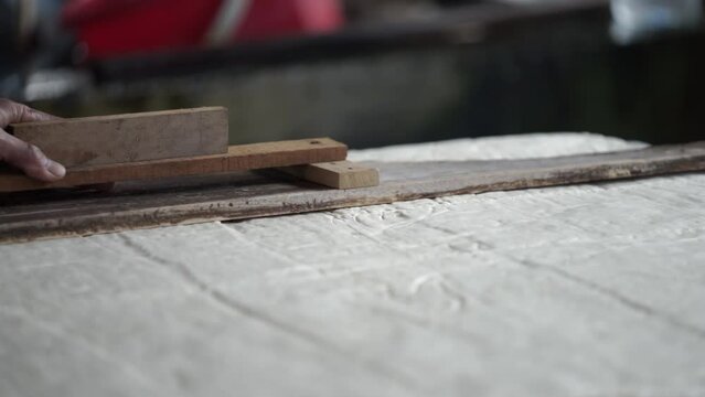 tofu printing process in the factory