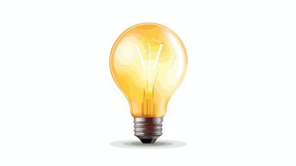 Light bulb vector illustration with copy space.