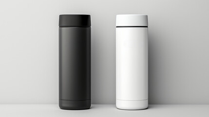 empty thermos mockup