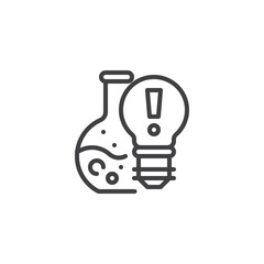 Innovation Lab line icon