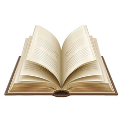 Fototapeta premium open book isolated on white background