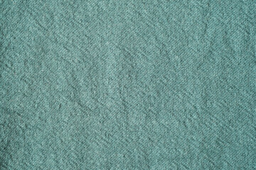 Green cotton fabric texture background, Wrinkle surface textile, wallpaper, banner