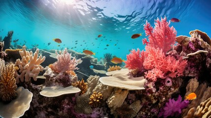 Obraz na płótnie Canvas reef living coral