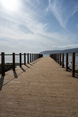 Fototapeta premium Sao Vicente - Baia Das Gates - langer Steg