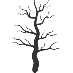 Dry Tree Silhouette