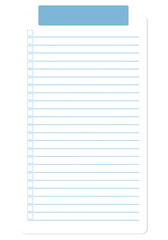 Minimalist To Do List Notepad Isolated on White