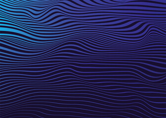 Wave Lines psychdelic Abstract Background.