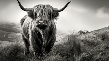  breed highland cow black and white