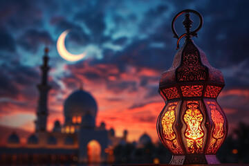 ramadan Kareem, Ramadan crescent moon, Eid Mubarak Islamic festival social media banner and Eid Mubarak Post Template, islam	