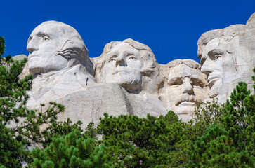 Mount Rushmore National Memorial, in the Black Hills of South Dakota