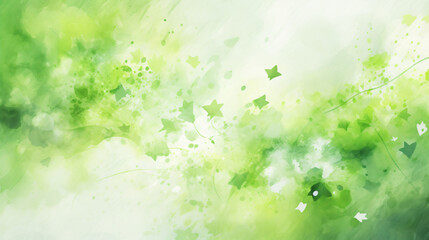 Fototapeta na wymiar Abstract watercolor green background