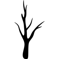 Dry Tree Silhouette