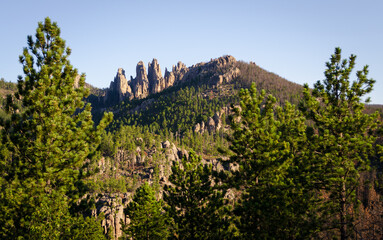 Rugged Overlook at the Black Hills in South Dakota