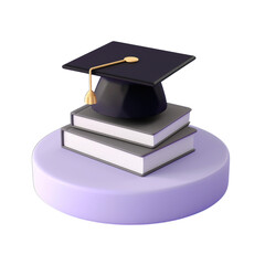 graduation cap and diploma