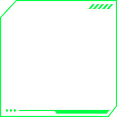 futuristic techno frame