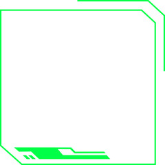 Obraz premium futuristic techno frame