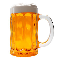 Mug of beer glass transparent