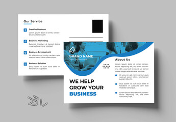 Business Postcard Layout - Powered by Adobe