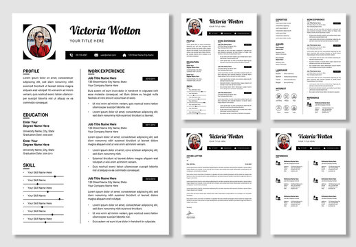 Creative Resume Layout With Cover Letter