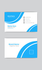 simple professional business card design for business agency.