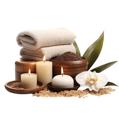 Spa Supplies in Transparent Format
