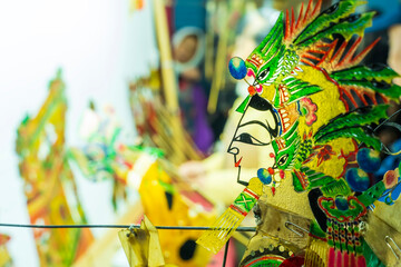 Traditional Chinese shadow play performance